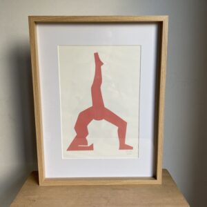Yoga – tableau collage rose