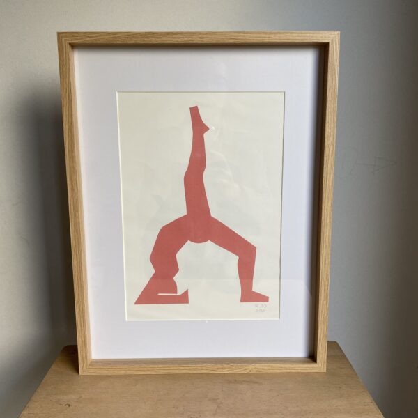 Yoga - tableau collage rose