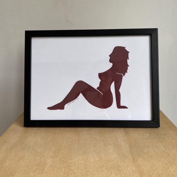 Femme #4 - tableau collage