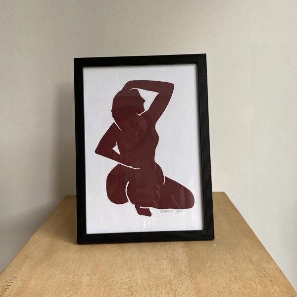 Femme #3 - tableau collage