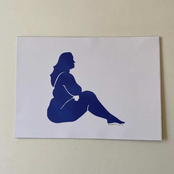 Femme #6 - tableau collage – Image 2