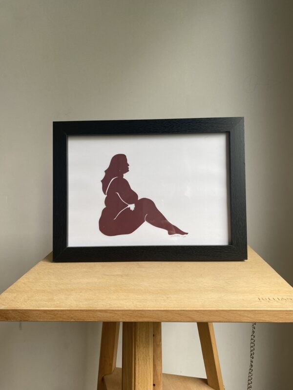 Femme #6 - tableau collage