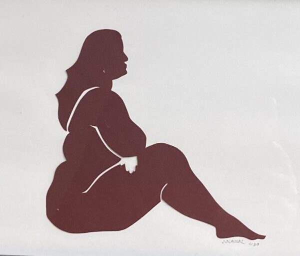 Femme #6 - tableau collage – Image 3