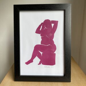 Femme #7 – tableau collage