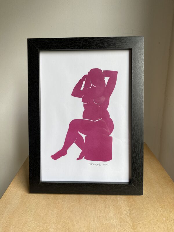 Femme #7 - tableau collage