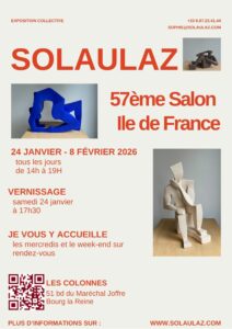 Lire la suite à propos de l’article 24 jan au 8 fév 2026 – 57ème salon ile de France Bourg-la-Reine