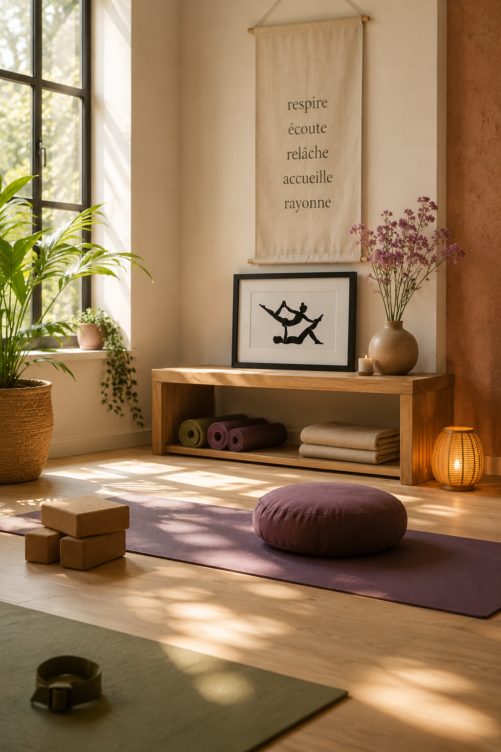 Yoga #6 - tableau collage – Image 4